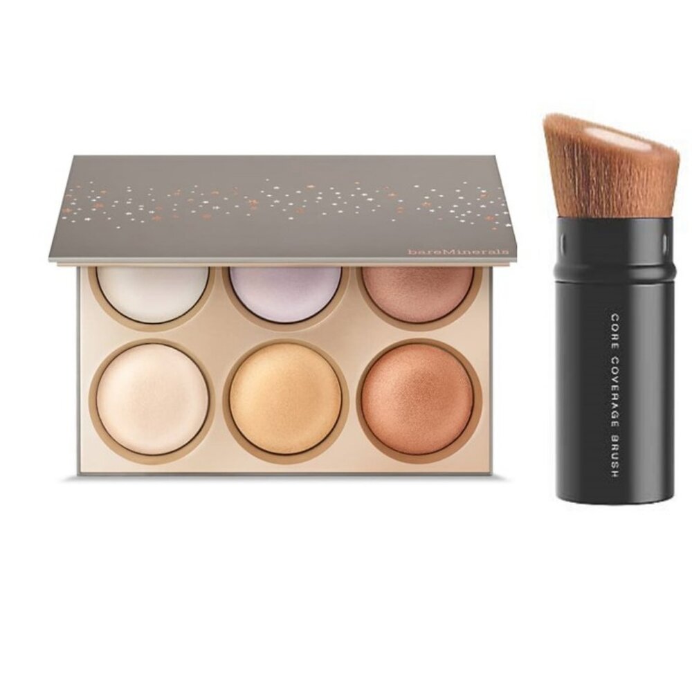 New bareMinerals Stellar Glow highlighter kit +brush